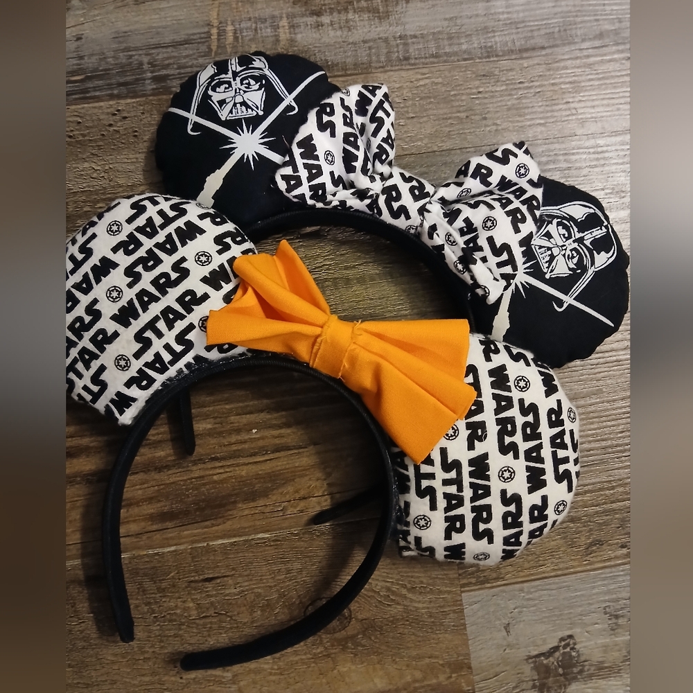 Star Wars Hand Crafted Mouse Ear Headbands Set Of 2     FF296